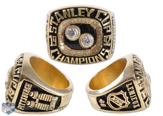 1992 Mario Lemieux Pittsburgh Penguins Stanley Cup Championship Ring