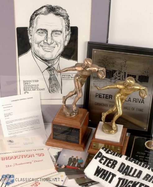 Peter Dalla Rivas Canadian Football Hall of Fame Induction Collection of 10+