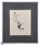 1972 LeRoy Neiman Bobby Orr "A Study of #4" Artist Proof Signed Limited Edition Etching (16 1/4" x 14 1/4")