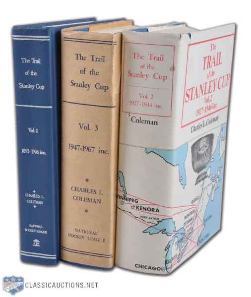 "The Trail of The Stanley Cup" Complete Three-Volume Set