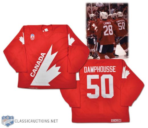 Vincent Damphousses Team Canada 1991 Canada Cup Pre-Tournament Game-Worn Jersey