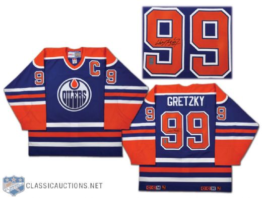 Wayne Gretzky Autographed Edmonton Oilers WGA Jersey