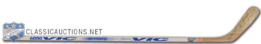 Kevin Lowe Late-1990s Signed VIC 6050 Game-Issued Stick