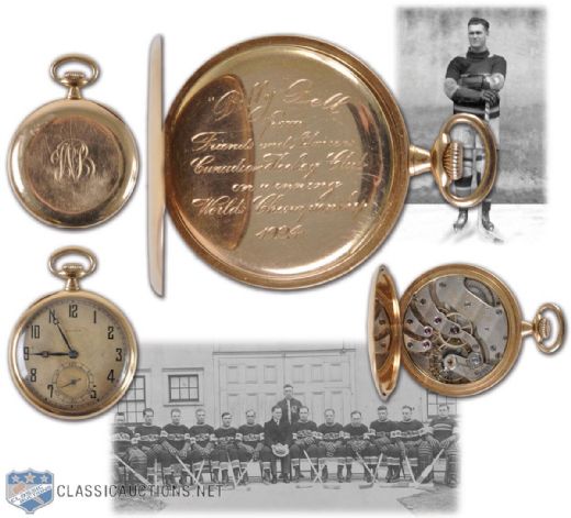 Billy Bells 1924 Montreal Canadiens Stanley Cup Championship 14K Gold Watch