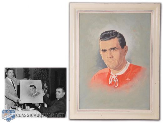 1950s Maurice Richard Painting by Tex Coulter