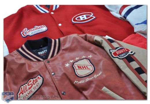Maurice Richard Collection of Three Jackets Including 1947 All-Star Game