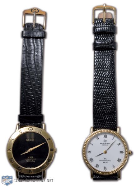 Jean Beliveaus NHL & NHLPA International Watch Collection of 2