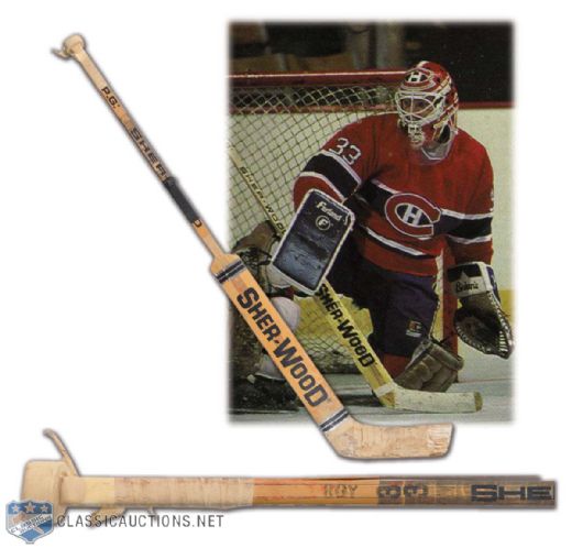 Patrick Roy Mid-1980s Game-Used Sher-Wood Stick