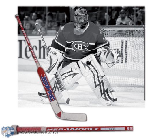 2008-09 Jaroslav Halak Montreal Canadiens Sher-Wood Game-Used Stick