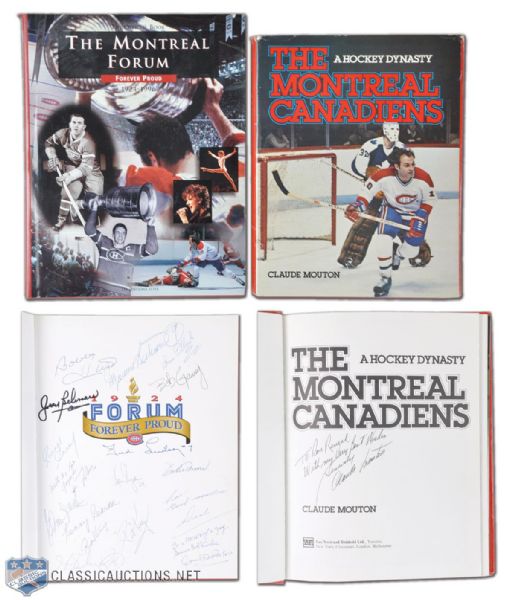 Montreal Canadiens Signed Book Collection of 2