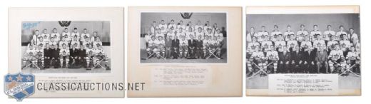 1950s Toronto Maple Leafs Team Photo Collection of 3
