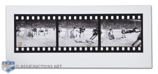 Great North Road Bobby Orr Autographed Filmstrip of "The Goal" PSA (12" x 28")