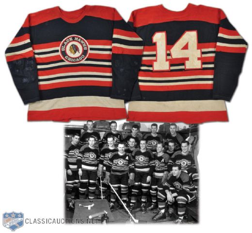 Chicago Black Hawks Early-1950s Game-Worn Jersey