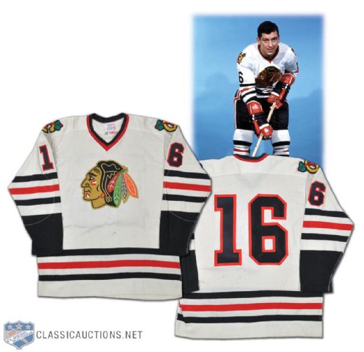Ron "Chico" Maki 1971-72 Chicago Black Hawks Game-Issued Home Jersey