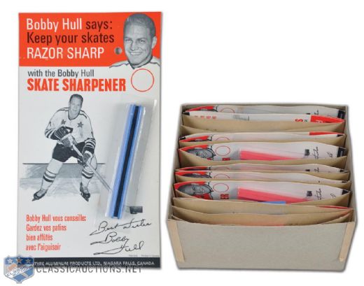1969-70 Bobby Hull Skate Sharpeners Full Vending Box of 21