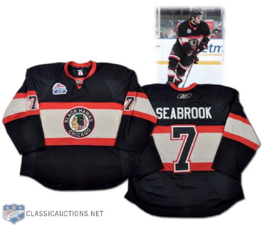 Brent Seabrook 2009 Chicago Black Hawks Winter Classic Warm-Up Jersey
