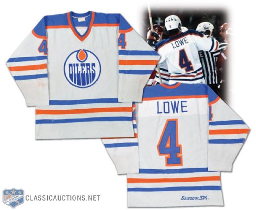 Kevin Lowe 1980-81 Edmonton Oilers Game-Worn Jersey - Photo-Matched!