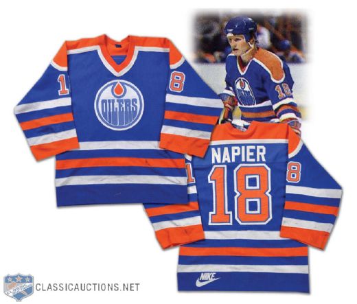 Mark Napier 1985-86 Edmonton Oilers Game-Worn Jersey