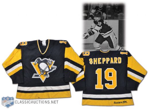 Gregg Sheppard 1981-82 Pittsburgh Penguins Game-Worn Jersey