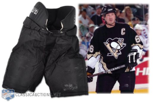 Mario Lemieux 2005-06 Pittsburgh Penguins Game-Worn Pants - Photo-Matched!