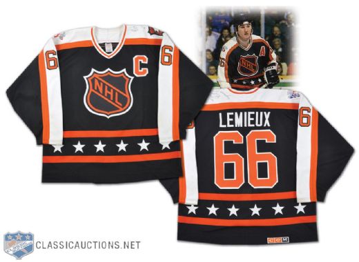 Mario Lemieux Signed Game-Issued Jersey from the 1989 All-Star Game