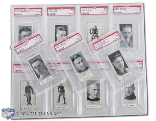 1923-24 Paulins Candy V128 PSA Graded Card Collection of 11