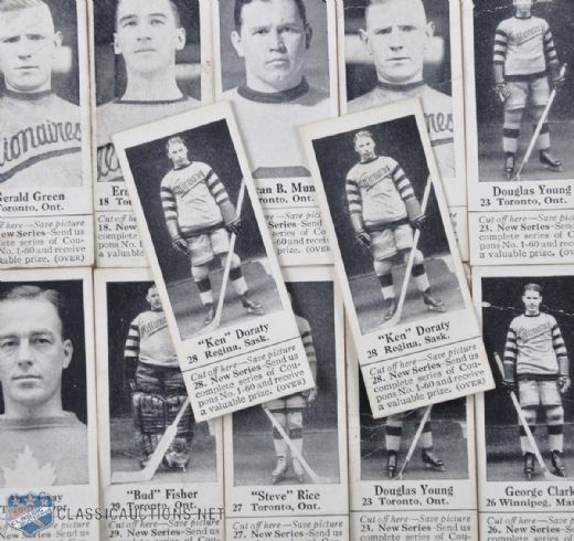 1920s Dominion Chocolate Athletic Stars Cards with Coupons Collection of 138