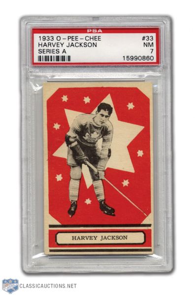 1933-34 O-Pee-Chee #33 - Harvey Jackson RC PSA 7