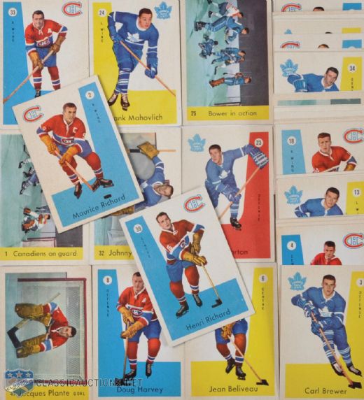 1959-60 Parkhurst Complete 50-Card Set