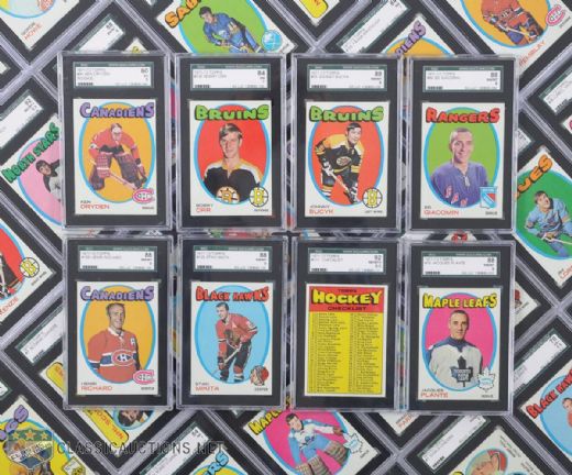 1971-72 Topps Hockey Card SGC Graded Set with Duplicates
