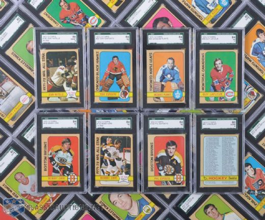1972-73 Topps Hockey Card Collection of 98 All SGC Graded