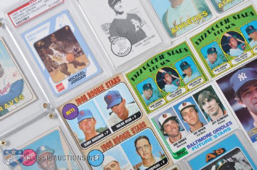 1960s & 70s Baseball Rookie Card & Star Card Collection Including Nolan Ryan RC