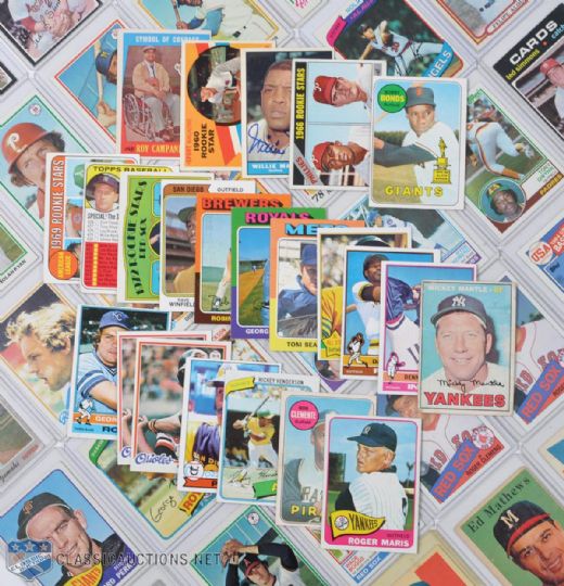 1960s-80s Topps Baseball Set, RC and Star Card Collection