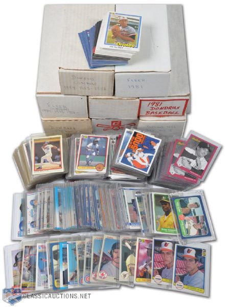 1980s Donruss and Fleer Set, Rookie Card and Star Card Collection