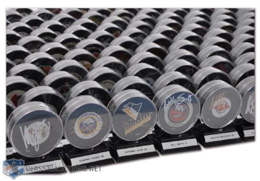 Massive Signed Puck Collection of 961