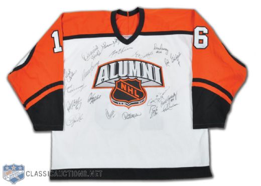 Henri Richard NHL All-Star Game Alumni Jersey Autographed by 18