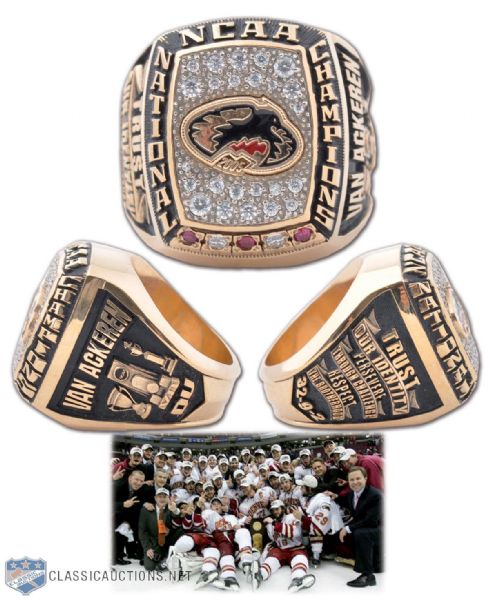 University of Denver Pioneers 2005 NCAA National Champions Gold Ring