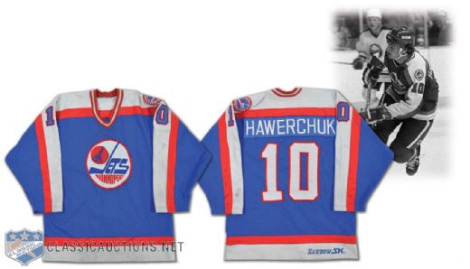 1981-82 Dale Hawerchuk Game-Worn Winnipeg Jets Rookie Season Jersey - Photo-Matched!