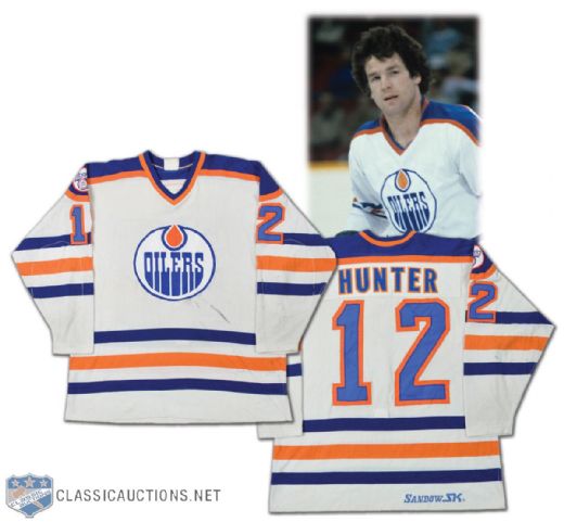 1980-81 Dave Hunter Game-Worn Edmonton Oilers Jersey