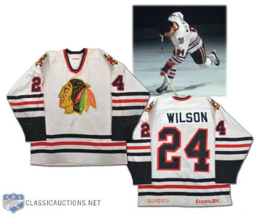 1982-83 Doug Wilson Game-Worn Chicago Black Hawks Jersey