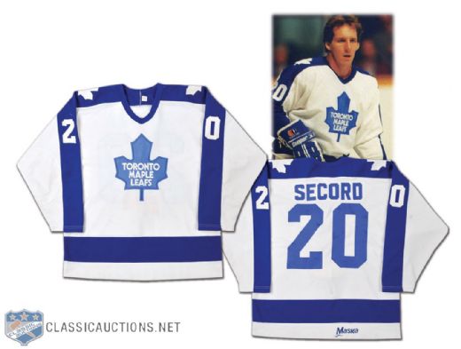 Circa 1987-88 Al Secord Game-Worn Toronto Maple Leafs Jersey