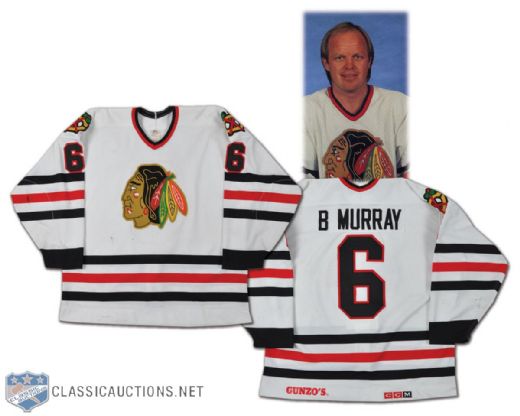 1988-89 Bob Murray Game-Worn Chicago Black Hawks Jersey