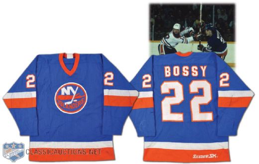 Mike Bossy 1980-81 New York Islanders Signed Game-Worn Jersey