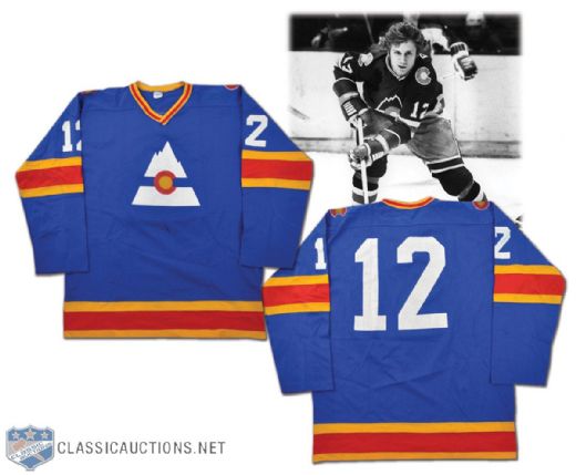 Nelson Pyatt 1976-77 Colorado Rockies Inaugural Season Game-Worn Jersey