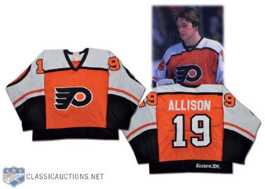 Ray Allison 1982 Philadelphia Flyers Game-Worn Jersey