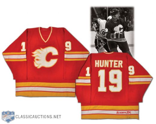 Tim Hunter 1982-83 Calgary Flames Game-Worn Jersey