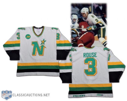 Bob Rouse 1987-88 Minnesota North Stars Game-Worn Jersey with JM Patch