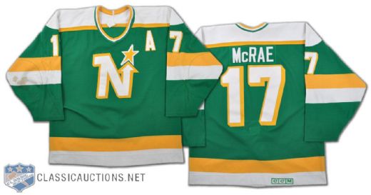 Basil McRae 1987-88 Minnesota North Stars Game-Worn Jersey