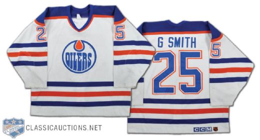 Geoff Smith 1989-90 Edmonton Oilers Game-Worn Jersey