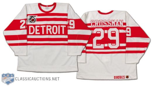 Doug Crossman 1991-92 Detroit Red Wings TBC Game-Worn Jersey